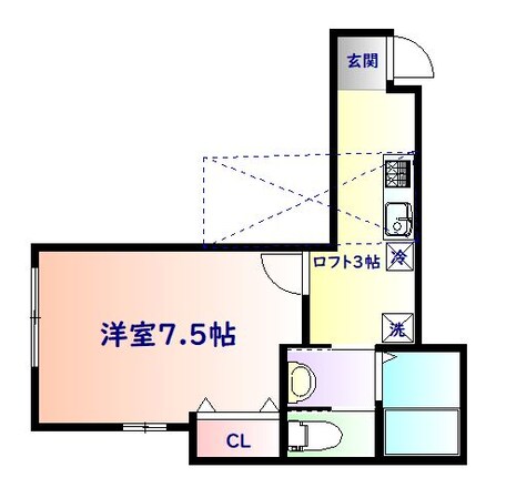 北山駅 徒歩4分 2階の物件間取画像